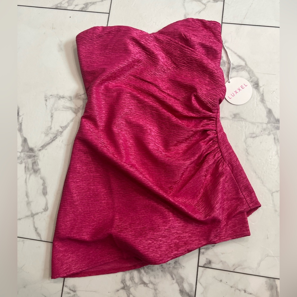Luxxel Pink Mini Dress for prom or formal event